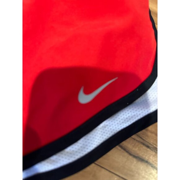 Nike Dri-Fit Running Shorts XL Red White Black Trim Built-In Liner Lightweight - Picture 3 of 9